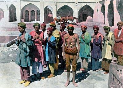Dervischer och martyrer, Teheran, c1890 av Gillot
