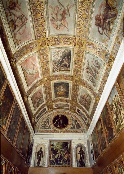 Berättelsen om Prometheus (taket i Studiolo de Francesco I de Medici av Giorgio (and workshop) Vasari