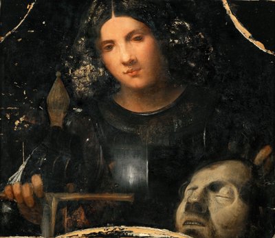 Renässans: David med Goliats huvud par Giorgione av Giorgio (workshop of) Giorgione