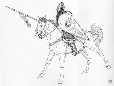 Medeltiden: Normandisk riddare från 1000-talet. av Giorgio Albertini
