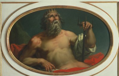 Personifiering av vattnet som guden Poseidon av Giorgio Anselmi