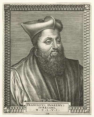 Porträtt av François Duaren, professor i juridik vid universitetet i Bourges av Giorgio Ghisi