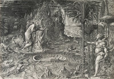 The Allegory of Life The Dream of Raphael, 1561 av Giorgio Ghisi