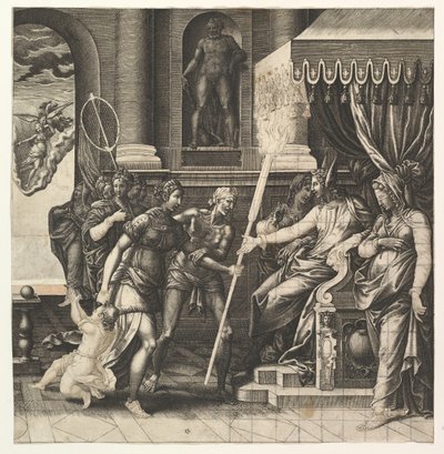 Calumny of Apelles, 1560. av Giorgio Ghisi