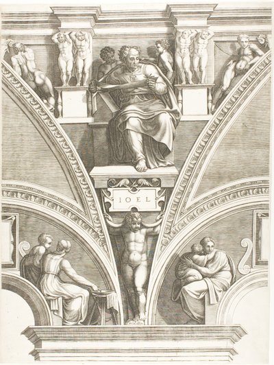 Profeten Joel av Giorgio Ghisi