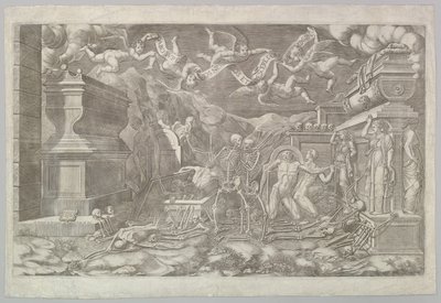 Hesekiels syn, 1554. av Giorgio Ghisi