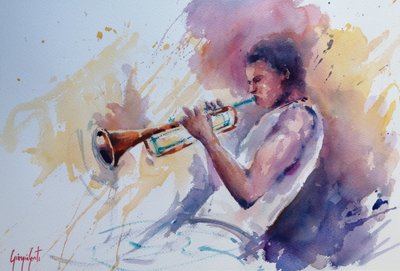 Jazztrumpetist av Giorgio Gosti