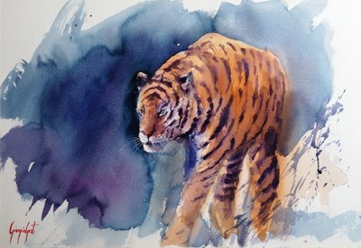 Den majestätiska tigerns steg av Giorgio Gosti