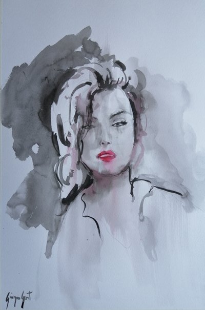 Red Lips Gaze av Giorgio Gosti