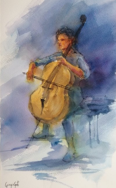 En fridfull cellokonsert av Giorgio Gosti