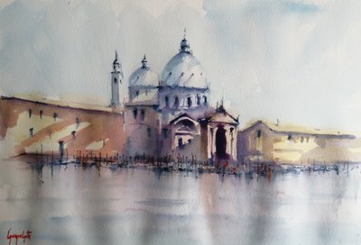 Spegelbild av en venetiansk basilika av Giorgio Gosti