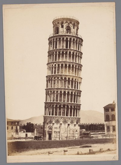Tornet i Pisa av Giorgio Sommer (attributed to)
