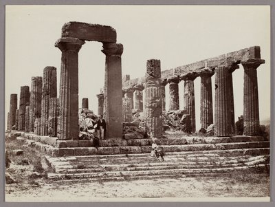 Agrigento: Junos Lacinia-tempel, Girgenti, nr 1347 av Giorgio Sommer