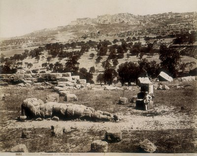 Agrigento: en vy över ruinerna av Jupitertemplet av Giorgio Sommer