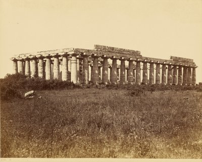 Basilikan, Paestum av Giorgio Sommer