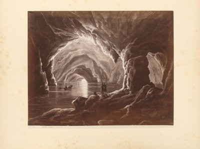Fotoreproduktion av ett tryck av Grotta Azzurra på Capri av Giorgio Sommer
