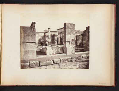 Vy över ruinerna av Casa di Salustio i Pompeji, Italien Casa di Salustio Pompei (titel på objekt) av Giorgio Sommer