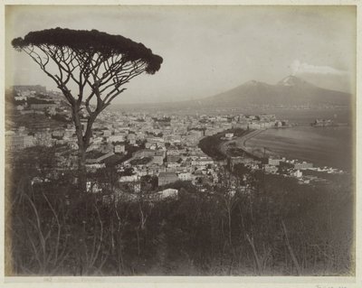 Utsikt över staden Neapel, bukten och Vesuvius av Giorgio Sommer