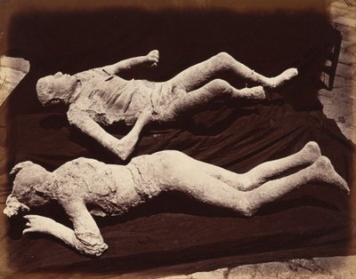 Avgjutningar av människor, Pompeji, ca. 1870 (foto) av Giorgio Sommer