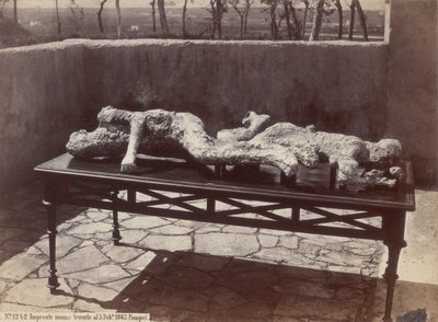 Mänskliga fotspår, Pompeji [Human Casts, Pompeii] av Giorgio Sommer
