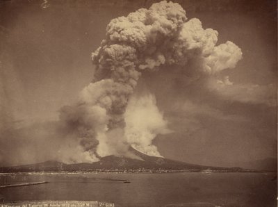 Vesuvius, aktiv, 1872 av Giorgio Sommer
