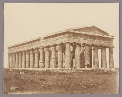 Paestum: Poseidons tempel av Giorgio Sommer