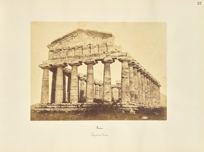 Paestum. Ceres tempel av Giorgio Sommer