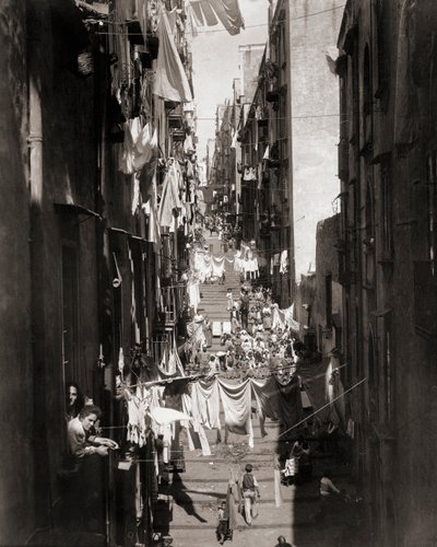 Gatubild, Neapel, Italien av Giorgio Sommer