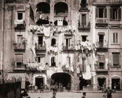 Gatubild, Neapel, Italien av Giorgio Sommer