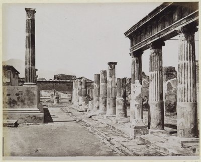 Venustemplet i Pompeji av Giorgio Sommer