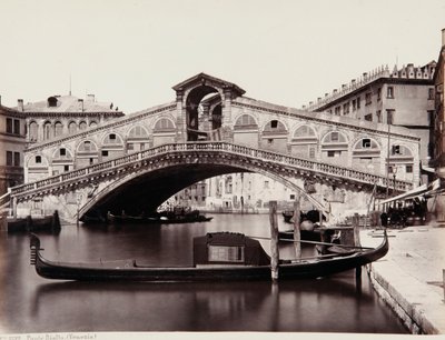 Rialtobron i Venedig av Giorgio Sommer