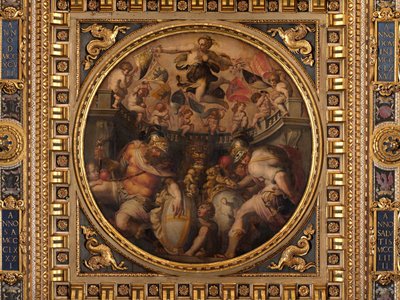 Allegorier över kvarteren Santo Spirito och Santa Croce av Giorgio Vasari