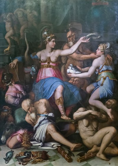 Allegori om rättvisan, sanningen och lasterna av Giorgio Vasari
