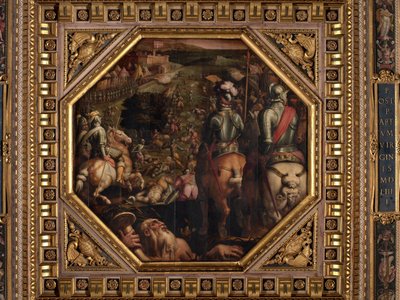 Slaget vid Marciano i Val di Chiana av Giorgio Vasari