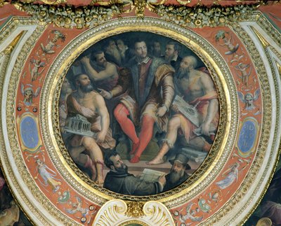 Cosimo I och hans konstnärer, från Sala di Cosimo I (se även 274607) av Giorgio Vasari