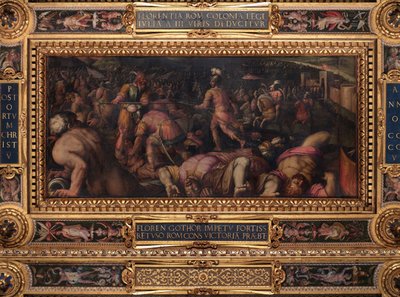 Radagasios nederlag under Fiesole av Giorgio Vasari