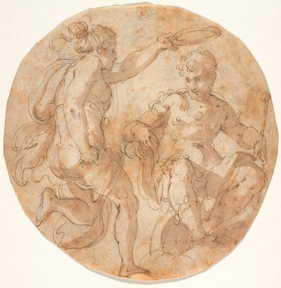 Florentia kröner Cosimo I tronade på molnen av Giorgio Vasari