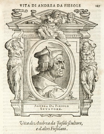 Milano, Braidensebiblioteket, Vite de piv excellent, Giorgio Vasari 1568, Andrea da Fiesole av Giorgio Vasari