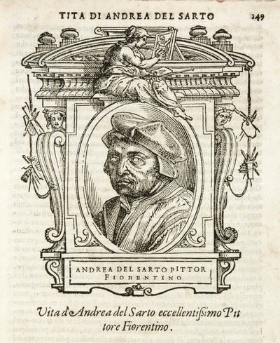 Milano, Braidensebiblioteket, Vite de piv excellent, Giorgio Vasari 1568, Andrea del Sarto av Giorgio Vasari