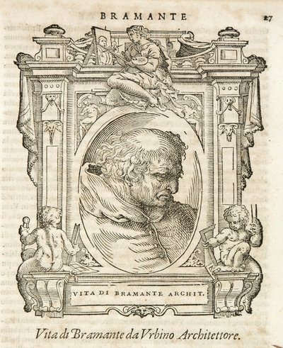 Milano, Braidensebiblioteket, Levnadsteckningar, Giorgio Vasari 1568, Bramante av Giorgio Vasari