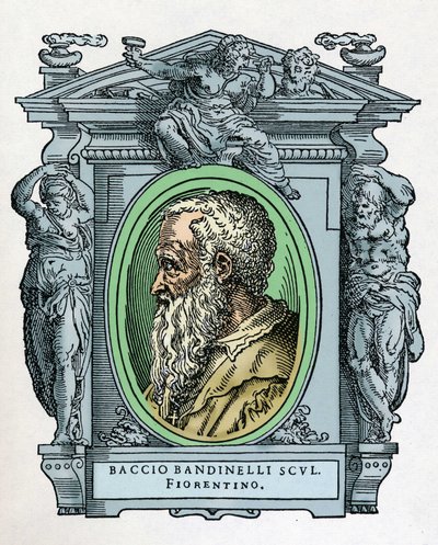 Porträtt av Baccio BANDINELLI (Florens av Giorgio Vasari