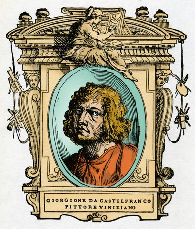Porträtt av Giorgione (Giorgio Zorzi av Giorgio Vasari