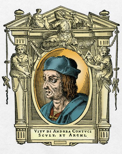 Porträtt av Jacopo Sansovino av Giorgio Vasari