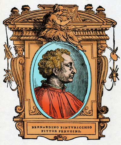 Porträtt av Pinturicchio (Bernardino di Betto Bardi av Giorgio Vasari