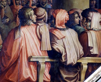Bön av Antonio Giacomini för slaget vid Pisa av Giorgio Vasari
