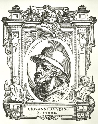 Porträtt av Giovanni da Udine av Giorgio Vasari