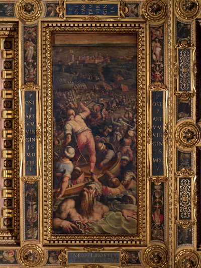Turkarnas rutt vid Piombino av Giorgio Vasari