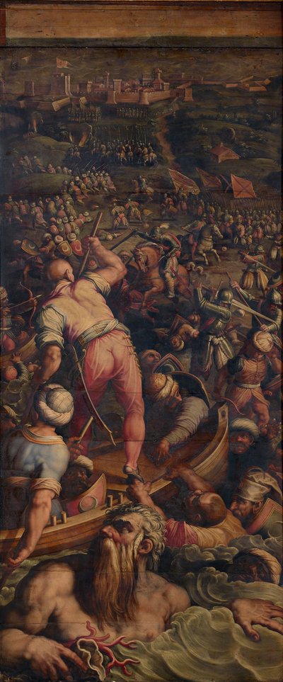 Turkarnas rutt vid Piombino, 1563-1565 av Giorgio Vasari