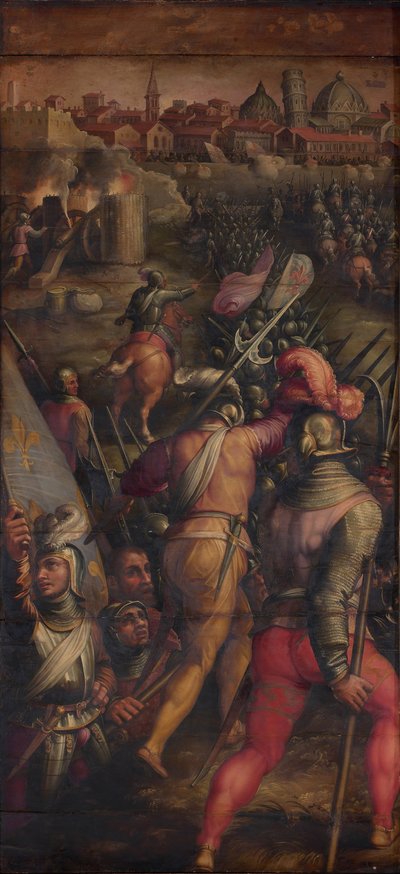 Slaget vid Barbagianni nära Pisa, 1563-1565 av Giorgio Vasari