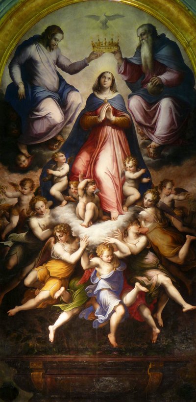 Jungfruns kröning, 1571. av Giorgio Vasari